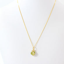 Load image into Gallery viewer, NZ-made peridot crystal pendant necklace
