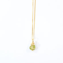 Load image into Gallery viewer, NZ-made peridot crystal pendant necklace
