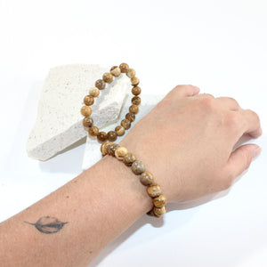 NZ-made picture jasper crystal bracelet | ASH&STONE Crystal Jewellery Shop Auckland NZ