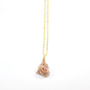 NZ-made bespoke pink amethyst crystal pendant necklace | ASH&STONE Crystal Jewellery Shop Auckland NZ