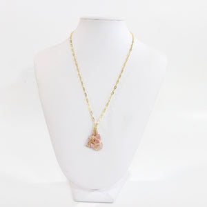 NZ-made bespoke pink amethyst crystal pendant necklace | ASH&STONE Crystal Jewellery Shop Auckland NZ