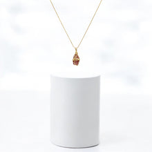 Load image into Gallery viewer, NZ-made pink tourmaline crystal pendant necklace | ASH&amp;STONE Crystals Shop Auckland NZ
