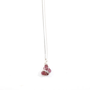 NZ-made pink tourmaline crystal pendant necklace | ASH&STONE Crystal Jewellery Shop Auckland NZ