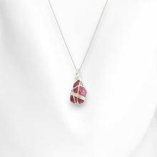 Load image into Gallery viewer, NZ-made pink tourmaline crystal pendant necklace | ASH&amp;STONE Crystal Jewellery Shop Auckland NZ
