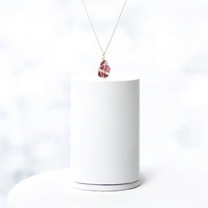 NZ-made pink tourmaline crystal pendant necklace | ASH&STONE Crystal Jewellery Shop Auckland NZ