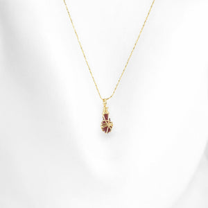 NZ-made pink tourmaline crystal pendant necklace ~bespoke by design~ collection