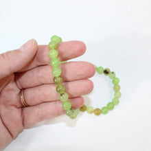 Load image into Gallery viewer, NZ-made prehnite crystal bracelet | ASH&amp;STONE Crystal Jewellery Shop Auckland NZ
