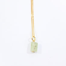 Load image into Gallery viewer, NZ-made prehnite crystal pendant necklace | ASH&amp;STONE Crystal Jewellery Shop Auckland NZ
