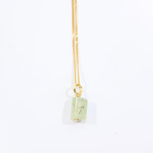 NZ-made prehnite crystal pendant necklace | ASH&STONE Crystal Jewellery Shop Auckland NZ