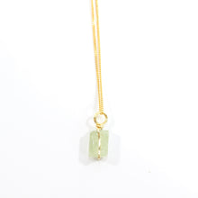 Load image into Gallery viewer, NZ-made prehnite crystal pendant necklace | ASH&amp;STONE Crystal Jewellery Shop Auckland NZ
