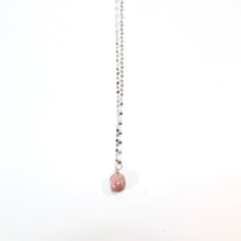 Load image into Gallery viewer, NZ-made rhodonite crystal pendant | sterling silver chain | ASH&amp;STONE Crystal Jewellery Shop Auckland NZ
