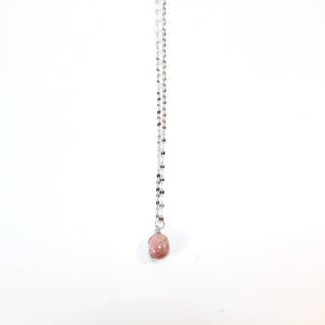 NZ-made rhodonite crystal pendant | sterling silver chain | ASH&STONE Crystal Jewellery Shop Auckland NZ