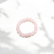 Load image into Gallery viewer, NZ-made rose quartz crystal bracelet 10mm beads | ASH&amp;STONE Crystal Jewellery Shop Auckland NZ
