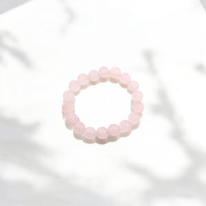 NZ-made rose quartz crystal bracelet 10mm beads | ASH&STONE Crystal Jewellery Shop Auckland NZ