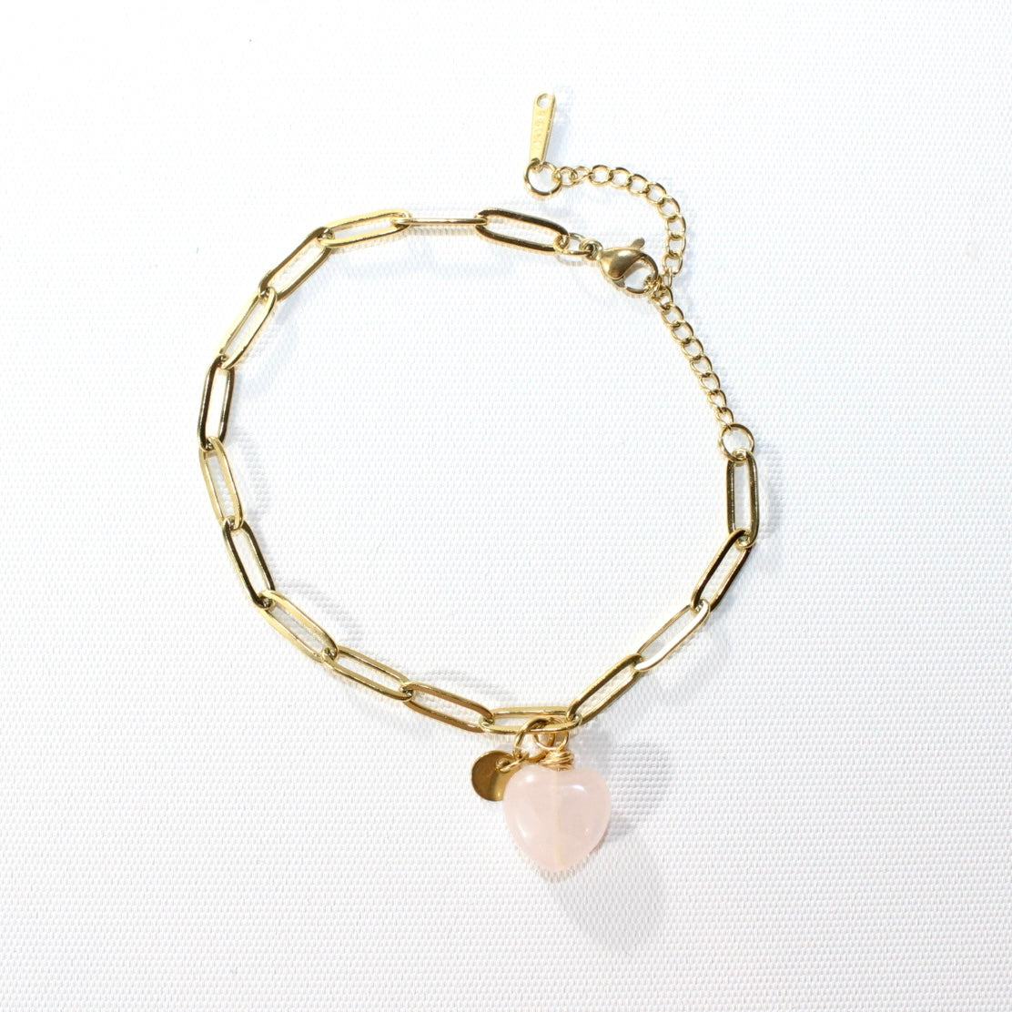 NZ-made rose quartz crystal bracelet | ASH&STONE Crystal Jewellery Shop Auckland NZ