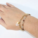 NZ-made rose quartz crystal bracelet | ASH&STONE Crystal Jewellery Shop Auckland NZ