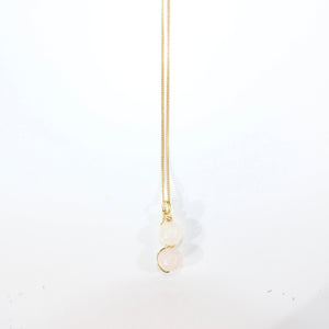 NZ-made rose quartz crystal pendant necklace | ASH&STONE Crystal Jewellery Shop Auckland NZ