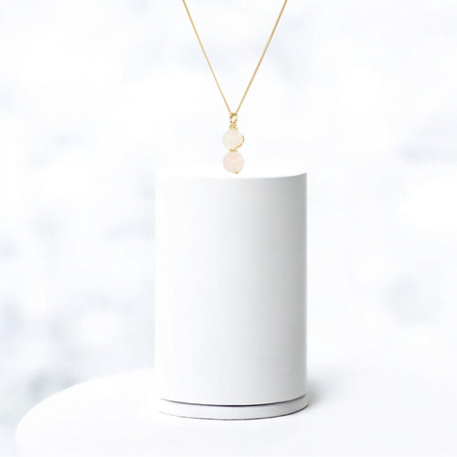 NZ-made rose quartz crystal pendant necklace | ASH&STONE Crystal Jewellery Shop Auckland NZ