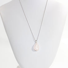 Load image into Gallery viewer, NZ-made rose quartz crystal pendant necklace | ASH&amp;STONE Crystal Jewellery Shop Auckland NZ
