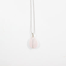 Load image into Gallery viewer, NZ-made rose quartz crystal pendant necklace | ASH&amp;STONE Crystal Jewellery Shop Auckland NZ
