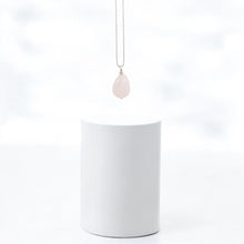 Load image into Gallery viewer, NZ-made rose quartz crystal pendant necklace | ASH&amp;STONE Crystal Jewellery Shop Auckland NZ
