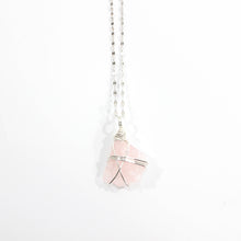 Load image into Gallery viewer, NZ-made rose quartz crystal pendant necklace | ASH&amp;STONE Crystal Jewellery Shop Auckland NZ
