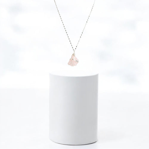 NZ-made rose quartz crystal pendant necklace | ASH&STONE Crystal Jewellery Shop Auckland NZ