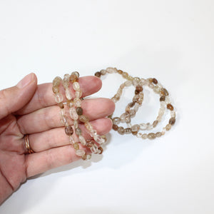 NZ-made rutilated crystal bracelet | ASH&STONE Crystal Jewellery Shop Auckland NZ