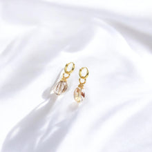 Load image into Gallery viewer, NZ-made rutilated quartz crystal earrings | ASH&amp;STONE Crystal Jewellery Shop Auckland NZ
