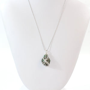 Raw Sakota emerald pendant necklace  ASH&STONE Crystal Jewellery Shop Auckland NZ