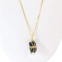 Load image into Gallery viewer, Bespoke NZ-made elite shungite crystal pendant necklace | ASH&amp;STONE Crystal Shop Auckland NZ
