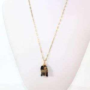 NZ-made elite shungite crystal pendant necklace | ASH&STONE Crystal Jewellery Shop Auckland NZ