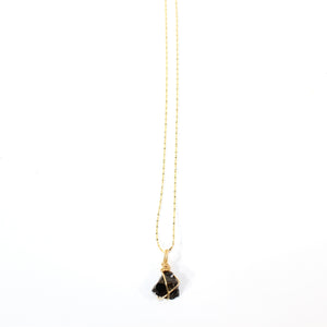 NZ-made elite shungite crystal pendant necklace | ASH&STONE Crystal Jewellery Shop Auckland NZ