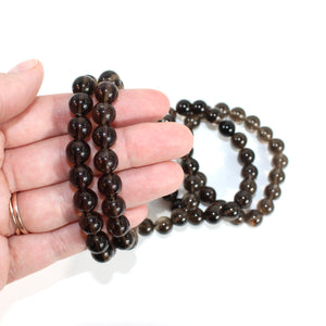 Smoky quartz crystal bracelet | ASH&STONE Crystal Jewellery Shop Auckland NZ