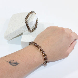 Smoky quartz crystal bracelet | ASH&STONE Crystal Jewellery Shop Auckland NZ