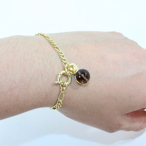 Bespoke NZ-made smoky quartz crystal bracelet | ASH&STONE Crystal Jewellery Shop Auckland NZ