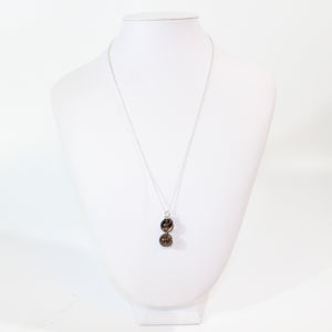 NZ-made smoky quartz crystal pendant: sterling silver chain | ASH&STONE Crystal Jewellery Shop Auckland NZ