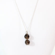 Load image into Gallery viewer, NZ-made smoky quartz crystal pendant | sterling silver chain
