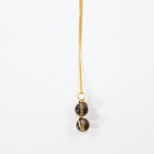 NZ-made smoky quartz crystal pendant necklace | ASH&STONE Crystal Jewellery Shop Auckland NZ