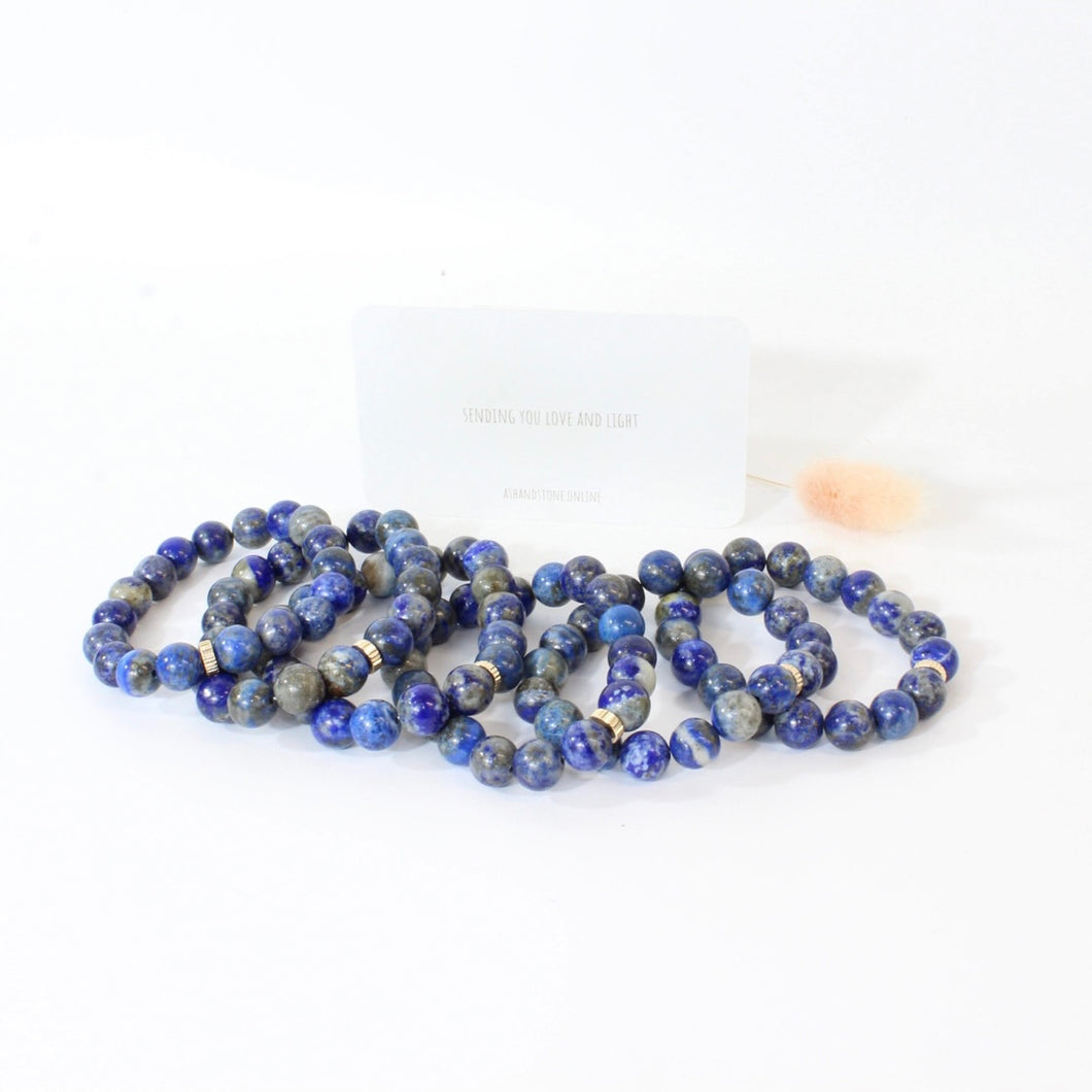 NZ-made sodalite crystal bracelet | ASH&STONE Crystal Jewellery Shop Auckland NZ