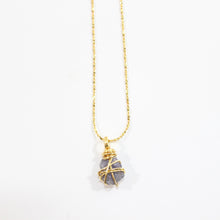 Load image into Gallery viewer, Bespoke NZ-made tanzanite crystal pendant necklace | ASH&amp;STONE Crystal Jewellery Shop Auckland NZ
