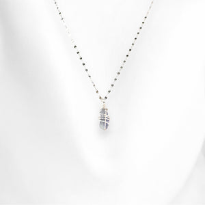 Bespoke NZ-made tanzanite crystal pendant necklace | ASH&STONE Crystal Jewellery Shop Auckland NZ