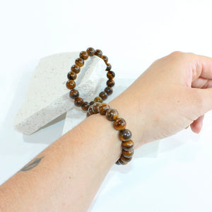 NZ-made tigers eye crystal bracelet | ASH&STONE Crystal Jewellery Shop Auckland NZ