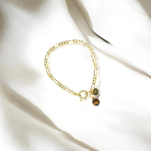 NZ-made tigers eye crystal bracelet | ASH&STONE Crystal Jewellery Shop Auckland NZ