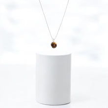 Load image into Gallery viewer, NZ-made tigers eye crystal pendant necklace | ASH&amp;STONE Crystal Jewellery Shop Auckland NZ
