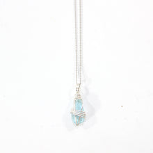 Load image into Gallery viewer, Bespoke NZ-made sky blue topaz crystal pendant necklace  ASH&amp;STONE Crystal Jewellery Shop Auckland NZ
