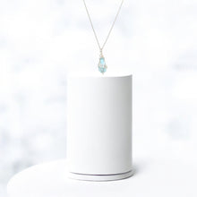 Load image into Gallery viewer, Bespoke NZ-made sky blue topaz crystal pendant necklace  ASH&amp;STONE Crystal Jewellery Shop Auckland NZ
