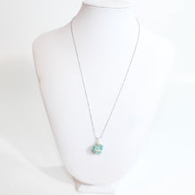 Load image into Gallery viewer, NZ-made bespoke turquoise crystal pendant with 18&quot; chain | ASH&amp;STONE Crystal Jewellery Shop Auckland NZ 
