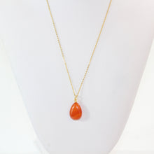 Load image into Gallery viewer, NZ-made carnelian crystal pendant necklace | ASH&amp;STONE Crystal Jewellery Shop Auckland NZ
