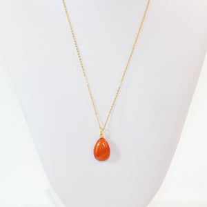 NZ-made carnelian crystal pendant necklace | ASH&STONE Crystal Jewellery Shop Auckland NZ